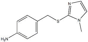 4-{[(1-methyl-1H-imidazol-2-yl)sulfanyl]methyl}aniline Struktur