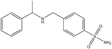 4-{[(1-phenylethyl)amino]methyl}benzene-1-sulfonamide Struktur