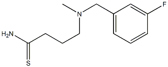 4-{[(3-fluorophenyl)methyl](methyl)amino}butanethioamide Struktur