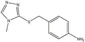 4-{[(4-methyl-4H-1,2,4-triazol-3-yl)sulfanyl]methyl}aniline Struktur