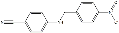 4-{[(4-nitrophenyl)methyl]amino}benzonitrile Struktur