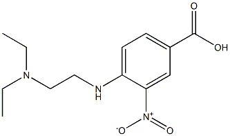 4-{[2-(diethylamino)ethyl]amino}-3-nitrobenzoic acid Struktur