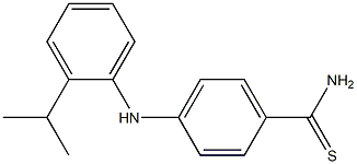 4-{[2-(propan-2-yl)phenyl]amino}benzene-1-carbothioamide Struktur