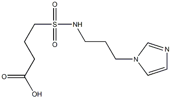 4-{[3-(1H-imidazol-1-yl)propyl]sulfamoyl}butanoic acid Struktur