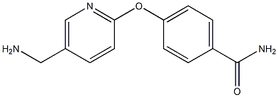 4-{[5-(aminomethyl)pyridin-2-yl]oxy}benzamide Struktur