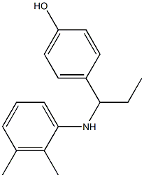 4-{1-[(2,3-dimethylphenyl)amino]propyl}phenol Struktur