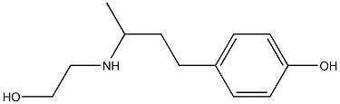 4-{3-[(2-hydroxyethyl)amino]butyl}phenol Struktur