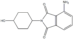 4-amino-2-(4-hydroxycyclohexyl)-2,3-dihydro-1H-isoindole-1,3-dione Struktur