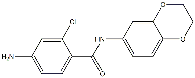 4-amino-2-chloro-N-(2,3-dihydro-1,4-benzodioxin-6-yl)benzamide Struktur