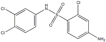 4-amino-2-chloro-N-(3,4-dichlorophenyl)benzene-1-sulfonamide Struktur