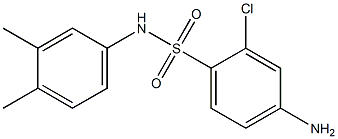 4-amino-2-chloro-N-(3,4-dimethylphenyl)benzene-1-sulfonamide Struktur