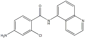 4-amino-2-chloro-N-(quinolin-5-yl)benzamide Struktur