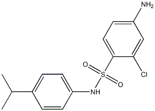 4-amino-2-chloro-N-[4-(propan-2-yl)phenyl]benzene-1-sulfonamide Struktur