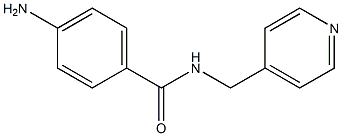 4-amino-N-(pyridin-4-ylmethyl)benzamide Struktur