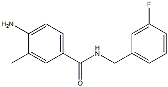 4-amino-N-[(3-fluorophenyl)methyl]-3-methylbenzamide Struktur