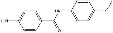 4-amino-N-[4-(methylsulfanyl)phenyl]benzamide Struktur