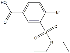 4-bromo-3-(diethylsulfamoyl)benzoic acid Struktur