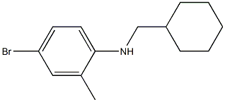 4-bromo-N-(cyclohexylmethyl)-2-methylaniline Struktur