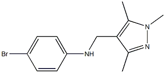 4-bromo-N-[(1,3,5-trimethyl-1H-pyrazol-4-yl)methyl]aniline Struktur