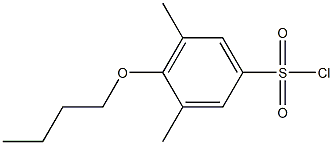 4-butoxy-3,5-dimethylbenzene-1-sulfonyl chloride Struktur