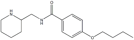 4-butoxy-N-(piperidin-2-ylmethyl)benzamide Struktur