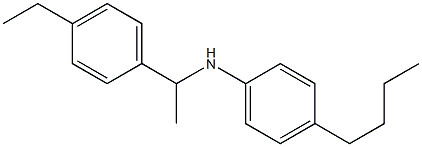 4-butyl-N-[1-(4-ethylphenyl)ethyl]aniline Struktur