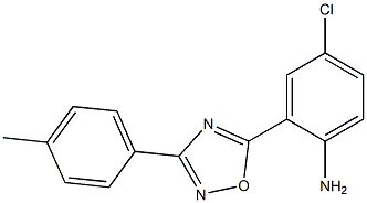 4-chloro-2-[3-(4-methylphenyl)-1,2,4-oxadiazol-5-yl]aniline Struktur