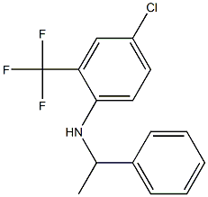 4-chloro-N-(1-phenylethyl)-2-(trifluoromethyl)aniline Struktur