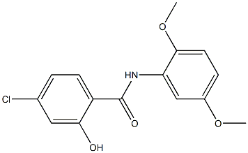 4-chloro-N-(2,5-dimethoxyphenyl)-2-hydroxybenzamide Struktur