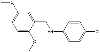 4-chloro-N-[(2,5-dimethoxyphenyl)methyl]aniline Struktur