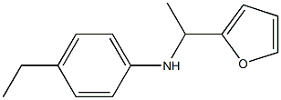 4-ethyl-N-[1-(furan-2-yl)ethyl]aniline Struktur