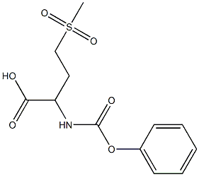 4-methanesulfonyl-2-[(phenoxycarbonyl)amino]butanoic acid Struktur