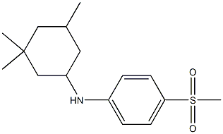 4-methanesulfonyl-N-(3,3,5-trimethylcyclohexyl)aniline Struktur