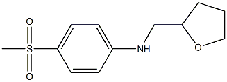 4-methanesulfonyl-N-(oxolan-2-ylmethyl)aniline Struktur