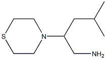 4-methyl-2-(thiomorpholin-4-yl)pentan-1-amine Struktur