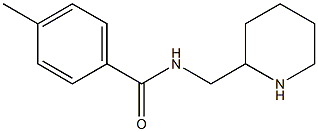 4-methyl-N-(piperidin-2-ylmethyl)benzamide Struktur