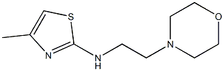 4-methyl-N-[2-(morpholin-4-yl)ethyl]-1,3-thiazol-2-amine Struktur