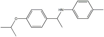 4-methyl-N-{1-[4-(propan-2-yloxy)phenyl]ethyl}aniline Struktur