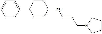 4-phenyl-N-[3-(pyrrolidin-1-yl)propyl]cyclohexan-1-amine Struktur