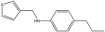 4-propyl-N-(thiophen-3-ylmethyl)aniline Struktur