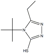 4-tert-butyl-5-ethyl-4H-1,2,4-triazole-3-thiol Struktur