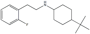 4-tert-butyl-N-[2-(2-fluorophenyl)ethyl]cyclohexan-1-amine Struktur