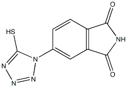 5-(5-sulfanyl-1H-1,2,3,4-tetrazol-1-yl)-2,3-dihydro-1H-isoindole-1,3-dione Struktur