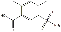 5-(aminosulfonyl)-2,4-dimethylbenzoic acid Struktur