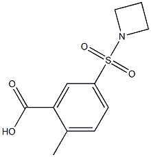 5-(azetidin-1-ylsulfonyl)-2-methylbenzoic acid Struktur