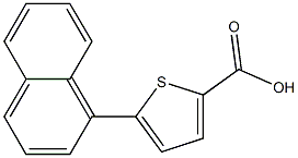 5-(naphthalen-1-yl)thiophene-2-carboxylic acid Struktur