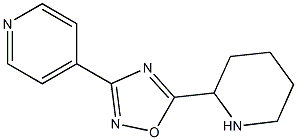 5-(piperidin-2-yl)-3-(pyridin-4-yl)-1,2,4-oxadiazole Struktur