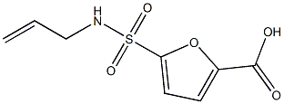 5-(prop-2-en-1-ylsulfamoyl)furan-2-carboxylic acid Struktur