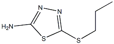 5-(propylsulfanyl)-1,3,4-thiadiazol-2-amine Struktur