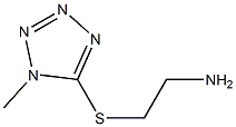 5-[(2-aminoethyl)sulfanyl]-1-methyl-1H-1,2,3,4-tetrazole Struktur